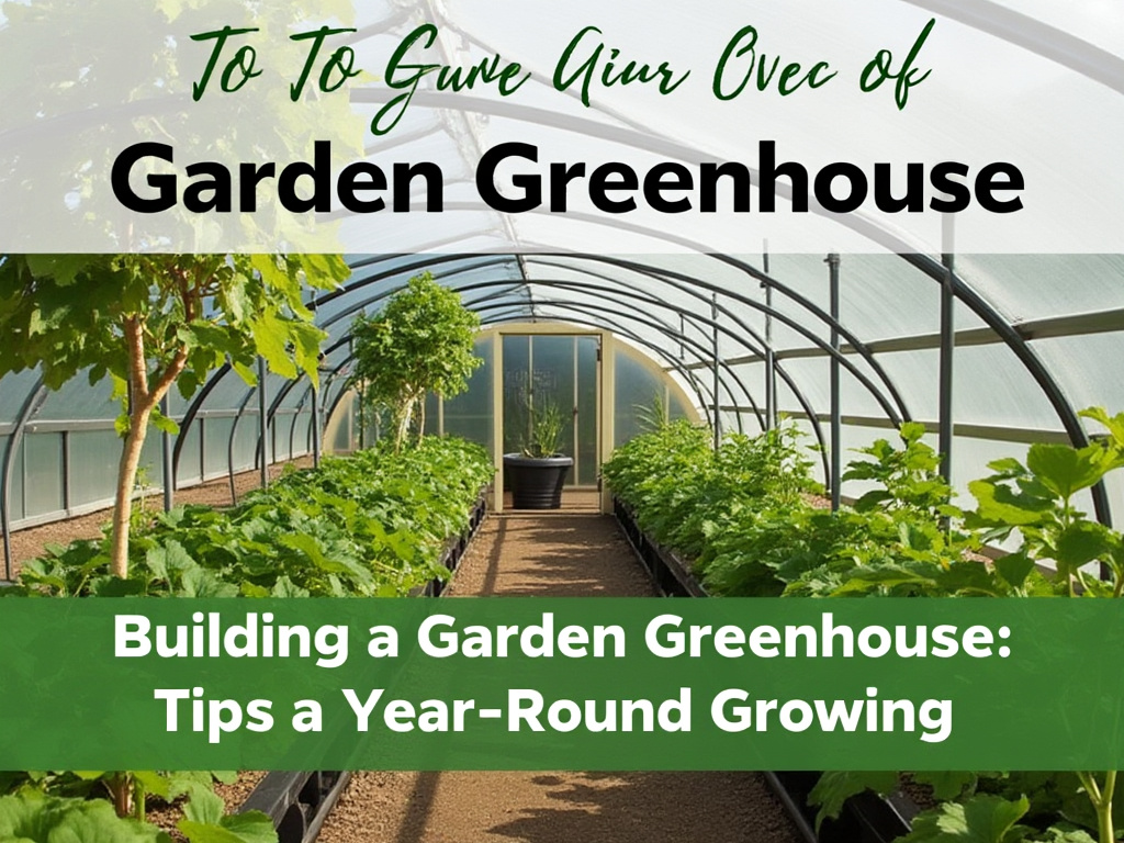 Building a Garden Greenhouse: Tips for Year-Round Growing